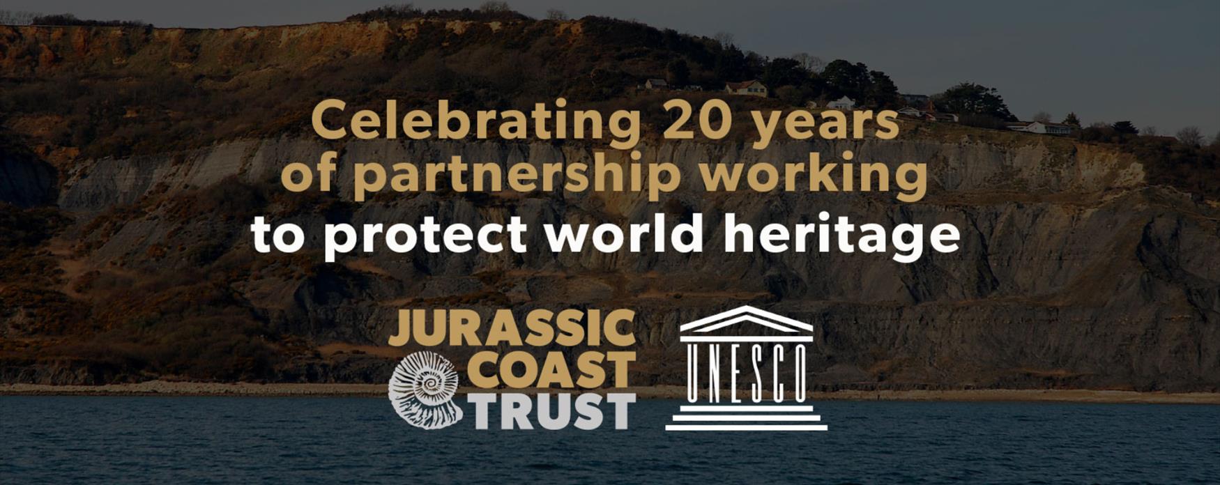 20 years of World Heritage working banner