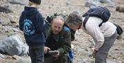 A fossil hunt at Charmouth with Warden Phil